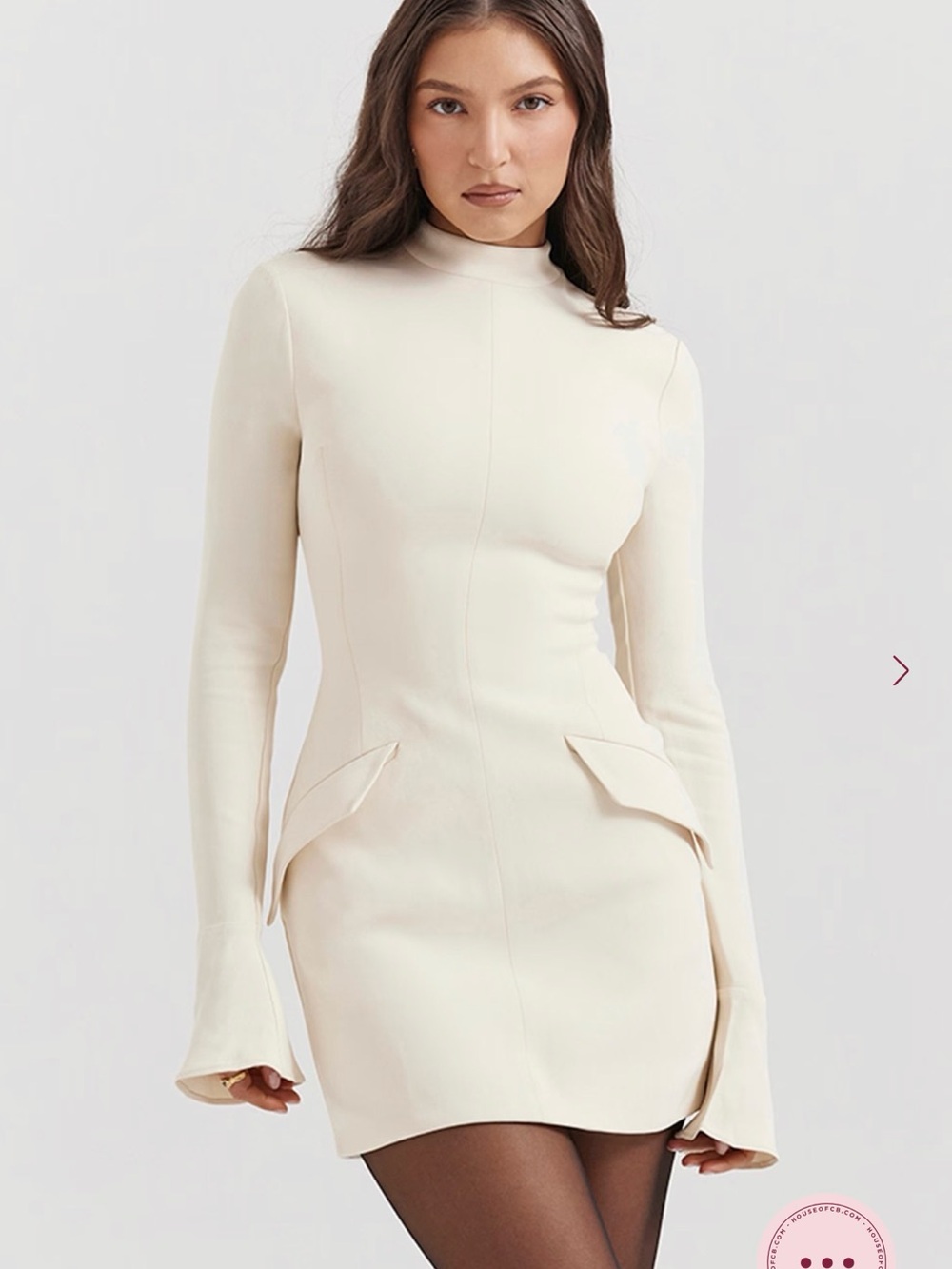 HOUSE OF CB | MAHALIA Vintage Cream Mini dress